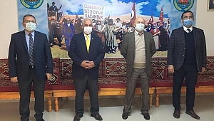 KAYMAKAM KAYACAN VE BAŞKAN AYDIN'DAN ZİRAAT ODASINA ZİYARET