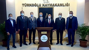 GÖKSUN EĞİTİM KÜLTÜR VE YARDIMLAŞMA DERNEĞİNDEN TÜRKOĞLU KAYMAKAMI HERSANLIOĞLUNA ZİYARET