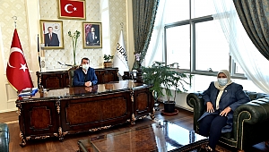 HABİBE ÖÇAL'DAN BAŞKAN OKUMUŞ'A ZİYARET