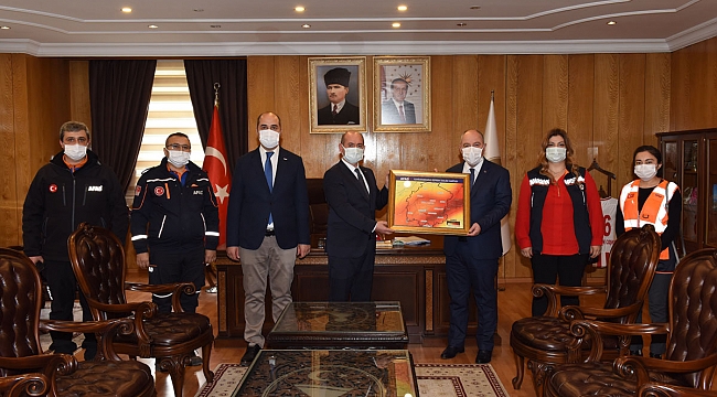 1-7 MART DEPREM HAFTASI DOLAYISIYLA VALİMİZ ÖMER FARUK COŞKUN’A ZİYARET