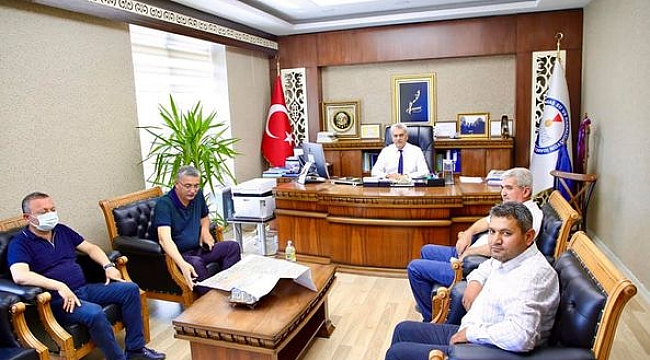 GÜVENÇ'TEN KASKİ GENEL MÜDÜRÜ AHMET KAVAK'A ZİYARET