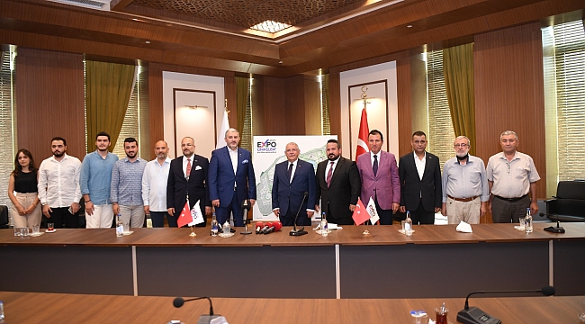 BAŞKAN MAHÇİÇEK MÜSİAD GENEL BAŞKANINI AĞIRLADI