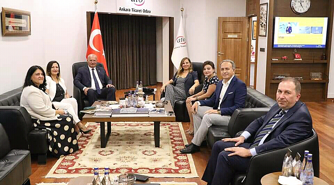 BAŞKENT ANKARA MECLİS BAŞKANI AVM DERNEĞİ BAŞKANLARINDAN ATO BAŞKANI GÜRSEL BARAN'A ZİYARET