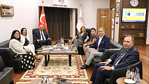 BAŞKENT ANKARA MECLİS BAŞKANI AVM DERNEĞİ BAŞKANLARINDAN ATO BAŞKANI GÜRSEL BARAN'A ZİYARET