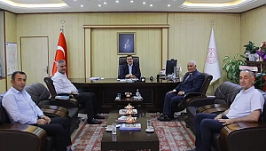 BAŞKAN CÜCE'DEN İL MEM MÜDÜRÜ YUSUF KAHRAMAN'A ZİYARET