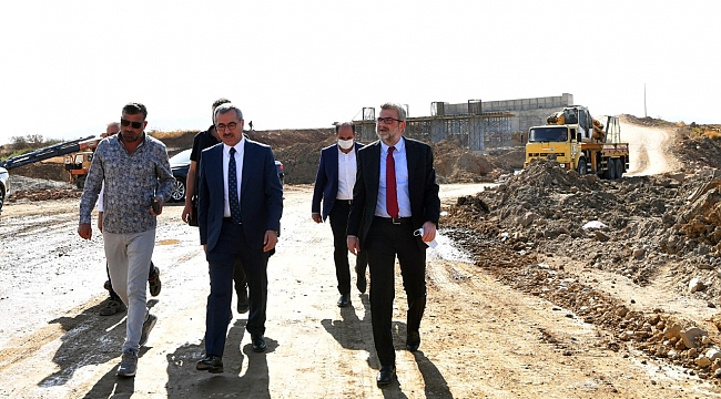 Başkan Güngör Önsen Köprüsü ve Bağlantı Yolu İnşaatını İnceledi