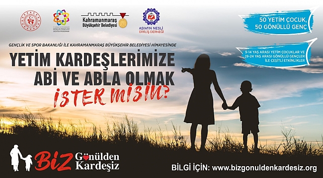 “Biz Gönülden Kardeşiz” Gönüllülerini Arıyor!