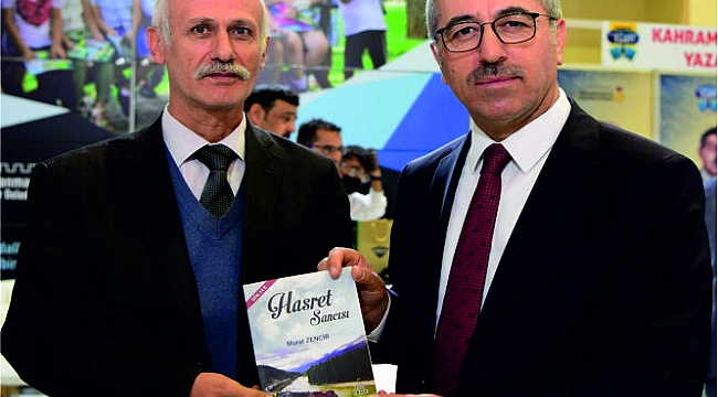 GAZETECİ ŞAİR YAZAR MURAT ZENCİR BAŞKAN GÜNGÖRE KİTABINI TAKDİM ETTİ