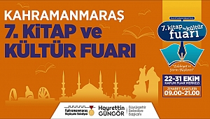 KAHRAMANMARAŞ 7. KİTAP VE KÜLTÜR FUARI BAŞLIYOR!