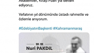 Nuri Pakdil’i Rahmet ve Özlemle Anıyoruz