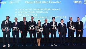 Tekstil sektörüne değer katan ihracatçılar ödüllendirildi