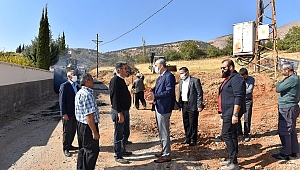 BAŞKAN OKAY ÇALIŞMALARI YERİNDE İNCELEDİ