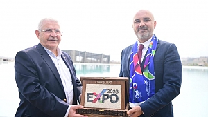 Türkiye Barolar Birliği Başkanı Metin Feyzioğlu Expo 2023 Alanında