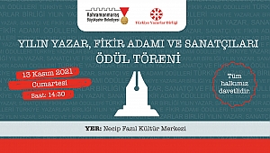 TYB ÖDÜL TÖRENİ KAHRAMANMARAŞ’TA DÜZENLENECEK!