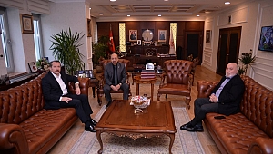 ALİ YALÇIN VE H.BAYRAM TOMBUL ÇALIŞMA BAKANI BİLGİN'İ ZİYARET ETTİLER