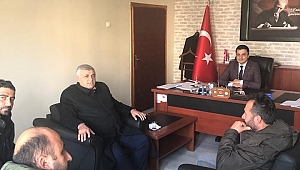 BİRLİK BAŞKANI VAKKAS KUZU'DAN İLÇE TARIM MÜDÜRÜ MUHAMMET KAYAPINAR'A ZİYARET