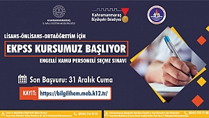 Büyükşehir Belediyesi’nin katkılarıyla düzenlenen Engelli Kamu Personeli Seçme Sınavı (E-KPSS) kursu için son başvuru tarihi 31 Aralık Cuma.