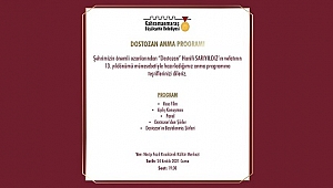 Büyükşehir’den “Dostozan” Anma Programı