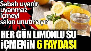 Her gün limonlu su içmenin 6 faydası.