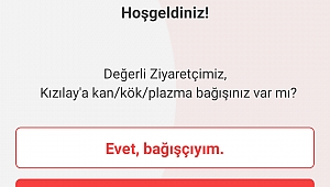 KAN BAĞIŞINDA TEK UYGULAMA TÜRK KIZILAY MOBİL KAN BAĞIŞI UYGULAMASIYLA BAĞIŞÇILARA KOLAYLIK