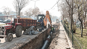 TEVFİK KADIOĞLU KÖPRÜLÜ KAVŞAK ALANINDA ALTYAPI ÇALIŞMALARI BAŞLADI