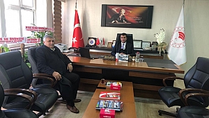BİRLİK BAŞKANI VAKKAS KUZUDAN TARIM İLMÜDÜRÜ RAMAZAN BİLİR'E ZİYARET
