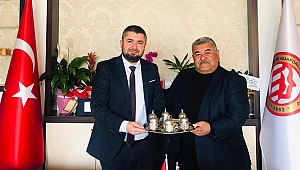 GAZİANTEP BERBERLER ODASI BAŞKANI HACI DARICI'DAN BAŞKAN ÖZKÖMEC'E  HAYIRLI OLSUN ZİYARETİ