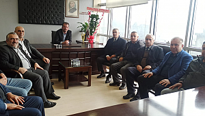 GOKSUNLULAR DERNEK BAŞKANI KUBİLAY ERZURUM VE YÖNETİM KURULU ÜYELERİYLE BİRLİKTE YENİ ELEKTİRİKÇİLER VE BOBİNAJCILAR ODA BAŞKANINI ZİYARET ETTİLER