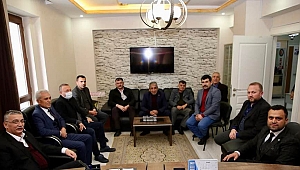 GÜVENÇ'TEN HİZMET İŞ SENDİKA BAŞKANI M.AKİF DAĞ'A HAYIRLI OLSUN ZİYARETİ