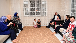 BAŞKAN GÜNGÖR NUMAN AİLESİNİN HANESİNE MİSAFİR OLDU