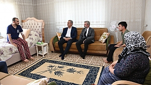 BAŞKAN GÜNGÖR’DEN ÇAM AİLESİNE GEÇMİŞ OLSUN ZİYARETİ