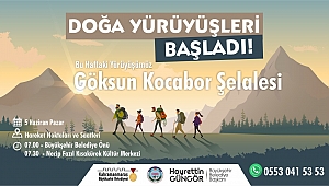 DOĞASEVERLERİN BU HAFTAKİ ROTASI GÖKSUN KOCABOR ŞELALESİ