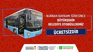 Büyükşehir Otobüsleri Bayramda Ücretsiz