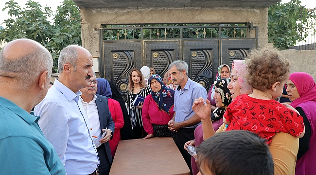 BAŞKAN OKAY, YAHYA KEMAL MAHALLESİNDE VATANDAŞLARLA BİR ARAYA