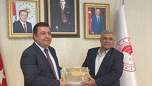 BİRLİK BAŞKANI KUZU'DAN TİGEM GENEL MÜDÜRÜ HASAN GEZGİNÇ'E HAYIRLI OLSUN ZİYARETİ