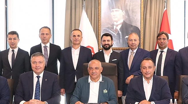 İTHİB BAŞKANI AHMET ÖKSÜZ'DEN TFF BAŞKANI BÜYÜKEKŞİ'YE ZİYARET