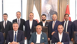 İTHİB BAŞKANI AHMET ÖKSÜZ'DEN TFF BAŞKANI BÜYÜKEKŞİ'YE ZİYARET