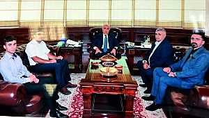 TARIM BAKANI VAHİT KİRİŞÇİ'DEN BİRLİK BAŞKANI KUZU'YA SICAK KARŞILAMA