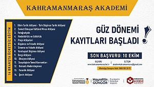 Kahramanmaraş Akademi’de Güz Dönemi Kayıtları Başladı!