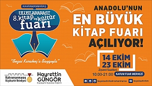 Kahramanmaraş Uluslararası 8. Kitap ve Kültür Fuarı 14 Ekim’de Başlıyor!