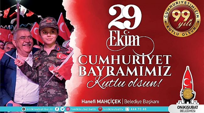 Başkan Mahçiçek’in 29 Ekim Cumhuriyet Bayramı Mesajı