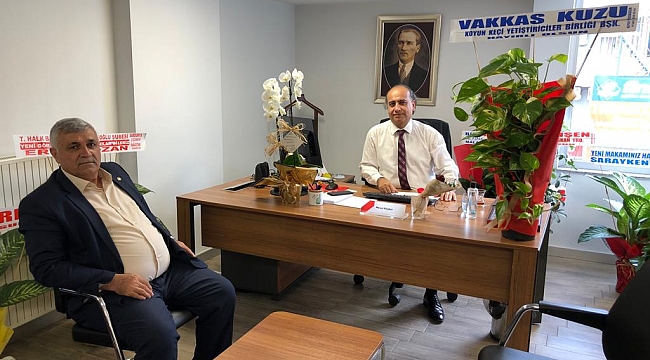 BİRLİK BAŞKANI VAKKAS KUZU'DAN BAŞARILI MÜDÜR KÖŞKER'E HAYIRLI OLSUN ZİYARETİ
