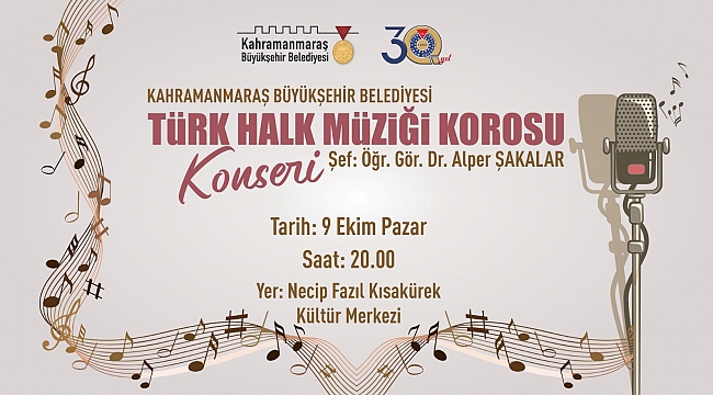 Büyükşehir’in Türk Halk Müziği Korosu Müzikseverlerle Buluşacak