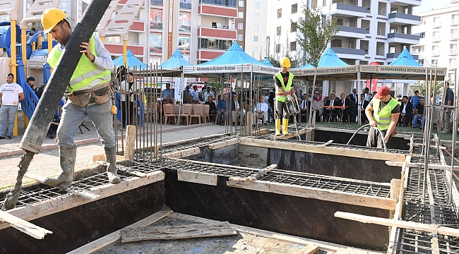 Muhtarlık Hizmet Binasının Temeli Atıldı