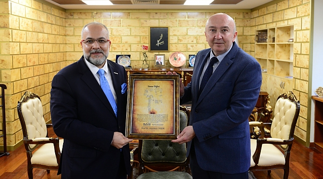 MÜSİAD Kahramanmaraş Şube Heyetinden Rektör Yasım’a “Hayırlı Olsun” Ziyareti