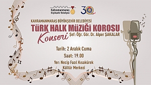Büyükşehir’in Türk Halk Müziği Korosu Sahne Alacak