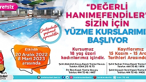 Onikişubat Belediyesi’nden kadınlara özel yüzme kursu
