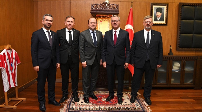 ZİRAAT KATILIM BANKASI GENEL MÜDÜRÜ METİN ÖZDEMİR BAŞKAN GÜNGÖRÜ ZİYARET ETTİ