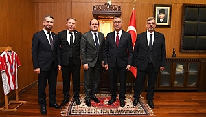 ZİRAAT KATILIM BANKASI GENEL MÜDÜRÜ METİN ÖZDEMİR BAŞKAN GÜNGÖRÜ ZİYARET ETTİ