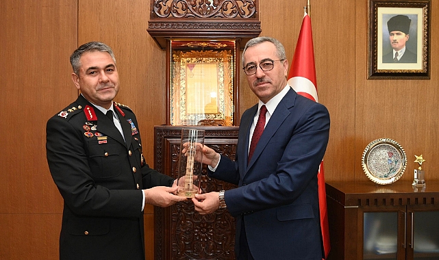 Başkan Güngör Jandarma Bölge Komutanını Ağırladı